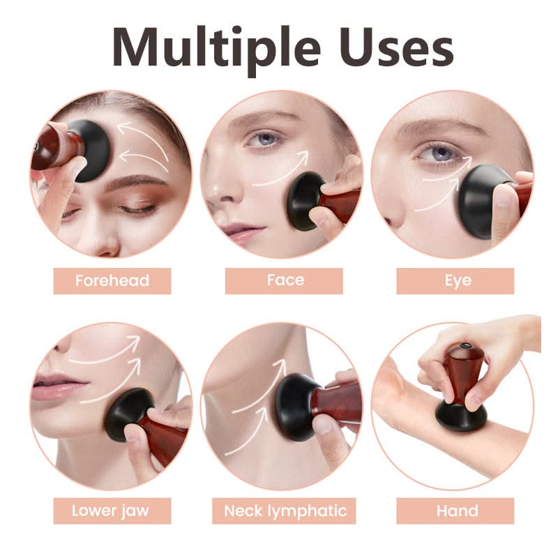 HexoGlow™ Hot Bian Stone Facial Massager