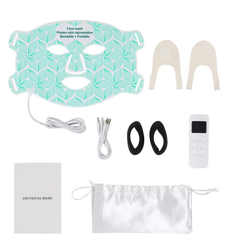 HexoGlow™ LED Silicone Face Mask – 8-Color Photon Therapy