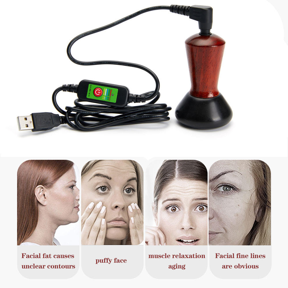 HexoGlow™ Hot Bian Stone Facial Massager