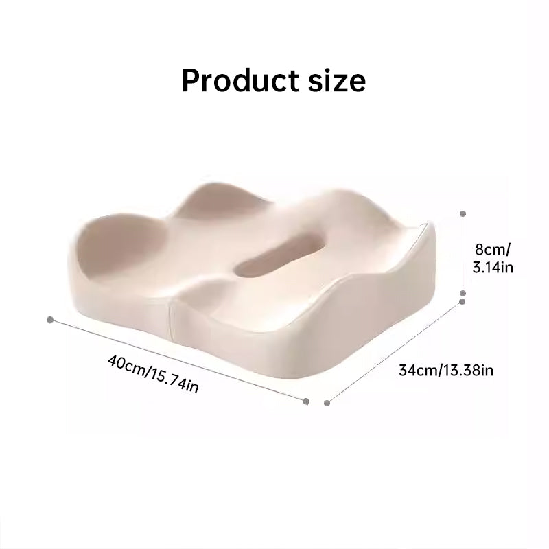 HexoSeat™ Memory Foam Car Cushion – Ergonomic Pain Relief for Back &amp; Coccyx