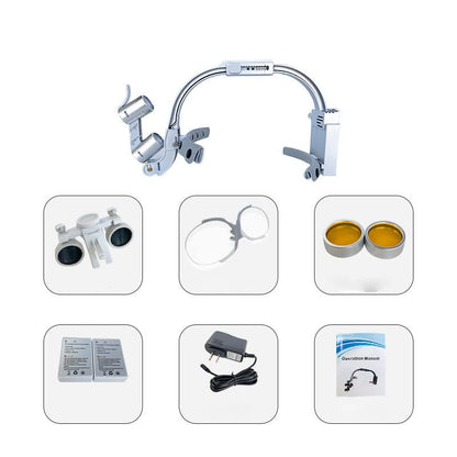 HexoVision™ Dental Loupes with LED Headlight