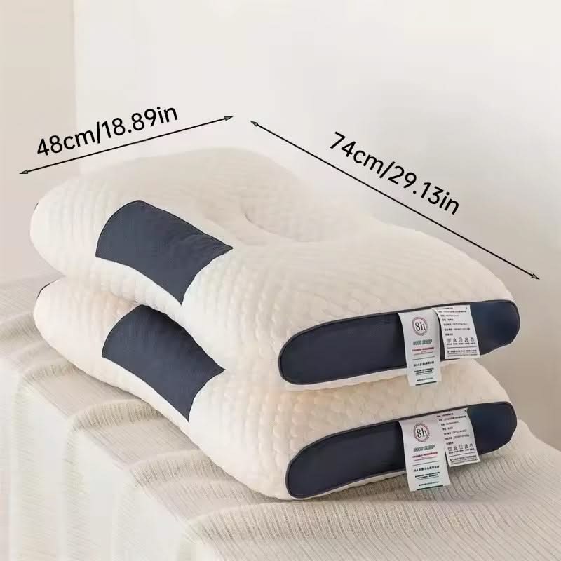 HexoSleep™ Orthopedic Sleep Pillow – Neck Support with Soybean Fiber Massage Core
