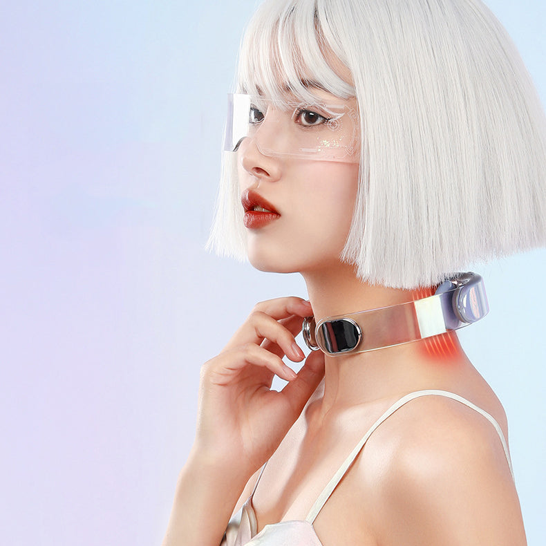 HexoNeck™ – Smart Dual-Frequency Neck Massager with Heat Therapy