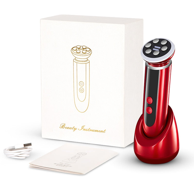 HexoGlow™ RF Facial Lifting &amp; Skin Rejuvenation Device with EMS &amp; LED Photon Therapy