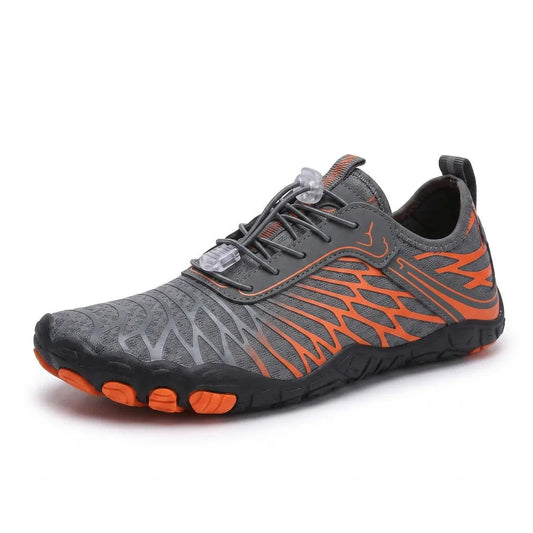 HexoComfy Women's Orthopedic Walking Shoes - Red Black