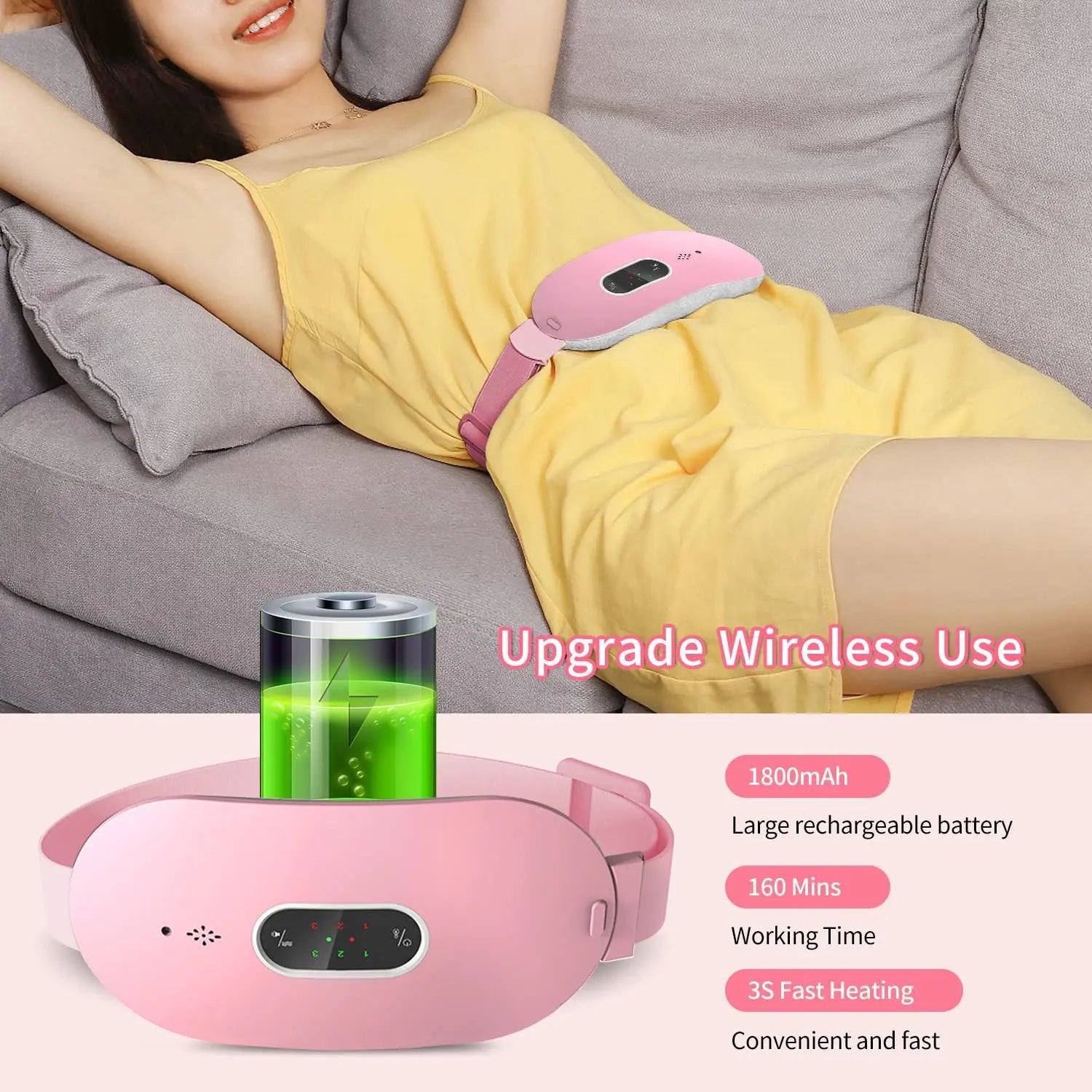 HexoPad™ Period Cramp Relief Heating Massager