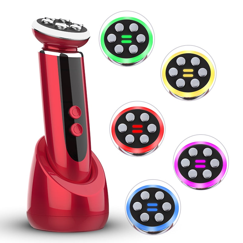 HexoGlow™ RF Facial Lifting &amp; Skin Rejuvenation Device with EMS &amp; LED Photon Therapy