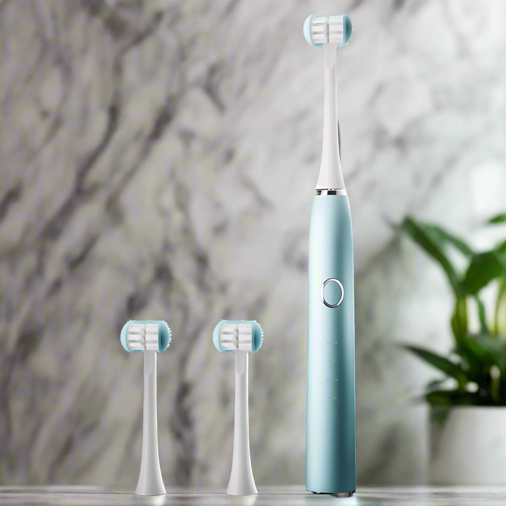 HexoBrush™ – Triple-Sided Sonic Toothbrush for Total Clean