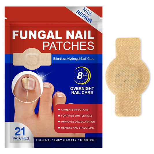 HexoNail™ Fungal Nail Repair Patches – Hydrogel Toenail & Fingernail Treatment (21-Pack)