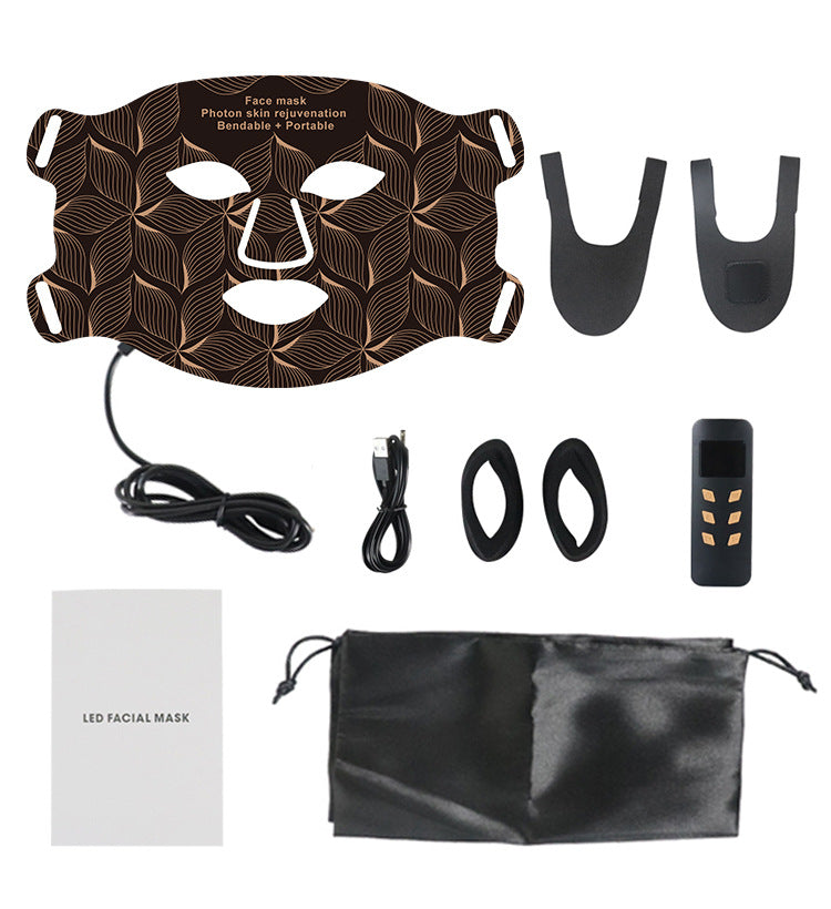 HexoGlow™ LED Silicone Face Mask – 8-Color Photon Therapy