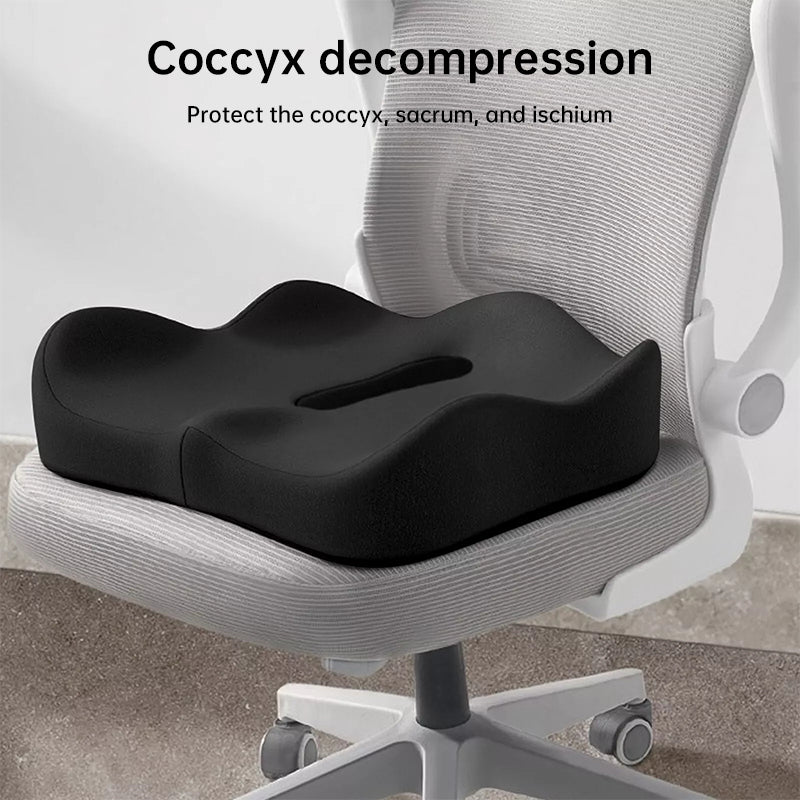 HexoSeat™ Memory Foam Car Cushion – Ergonomic Pain Relief for Back &amp; Coccyx