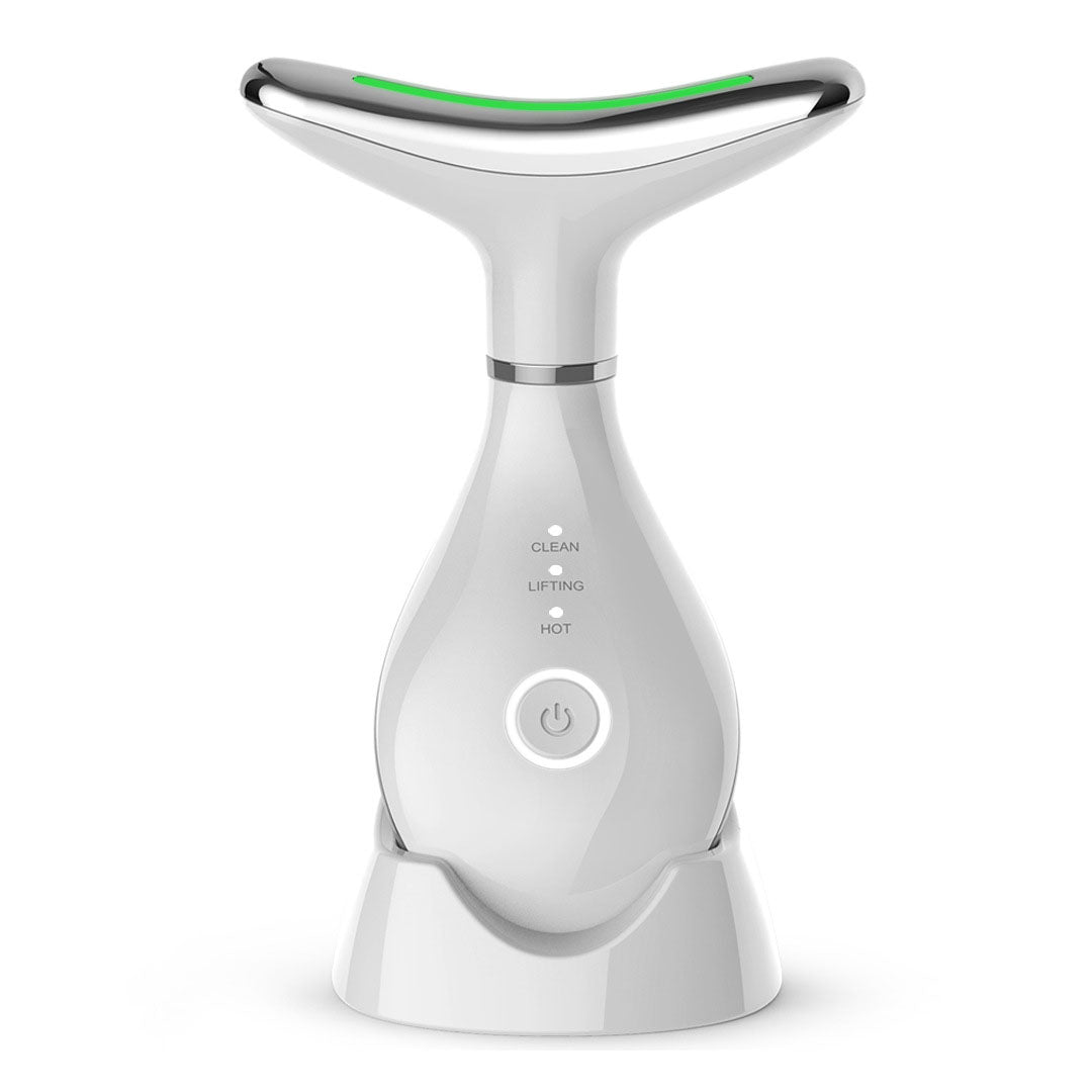 HexoLift™ EMS Neck & Face Lifting Massager with LED Light & Skin Tightening Heat Therapy