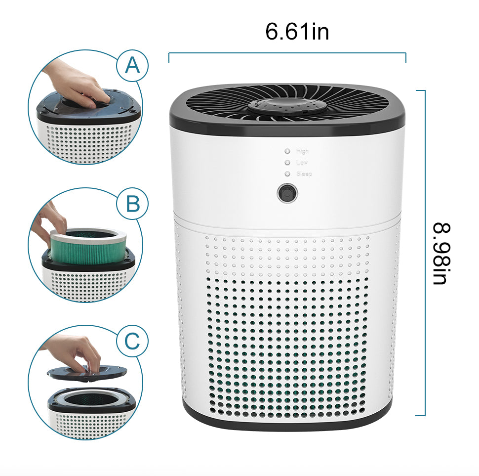 HexoPure™ Compact Air Purifier for Bedrooms, Offices &amp; Small Spaces