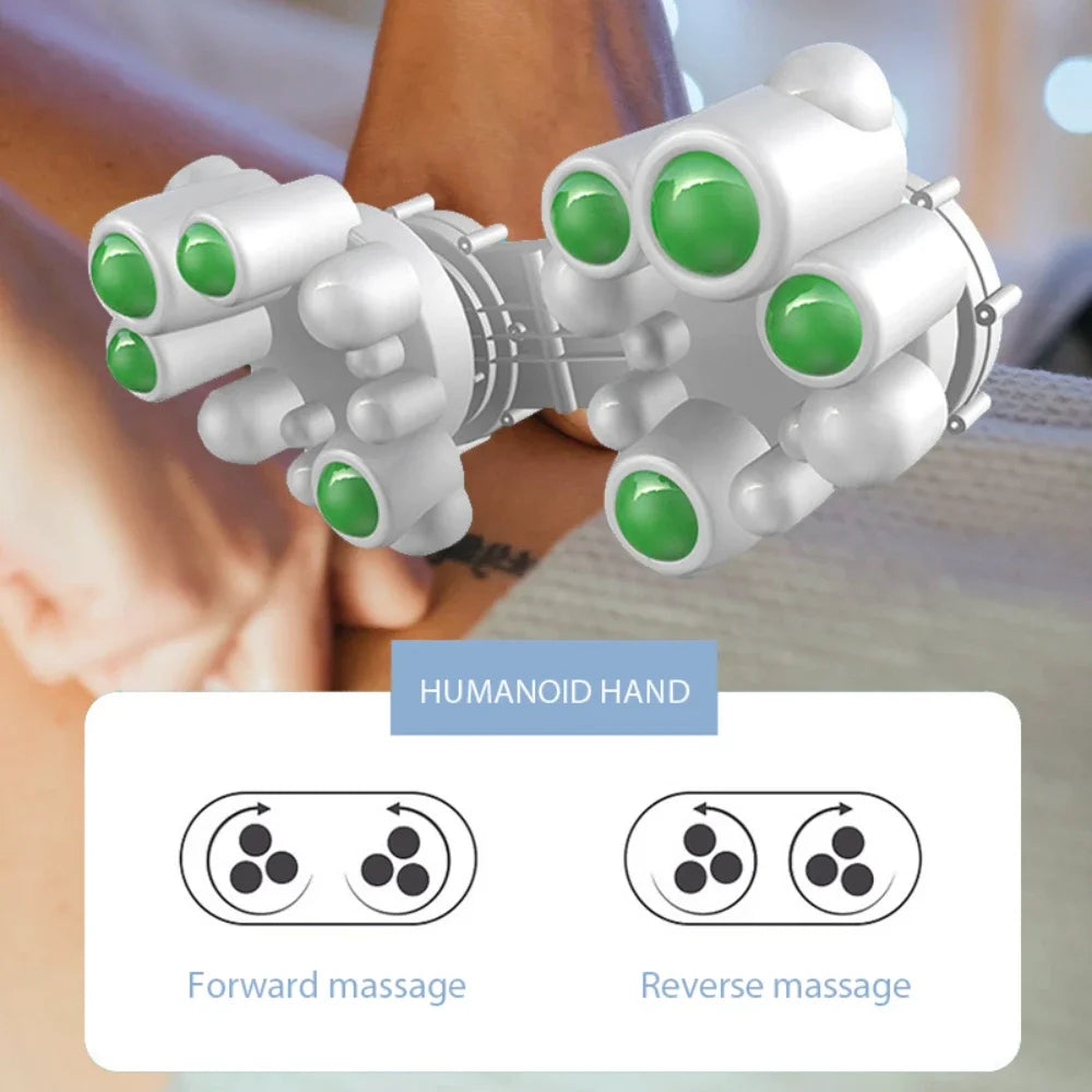 HexoEase™ Heated Massage Pillow for Neck, Back &amp; Shoulder Relief