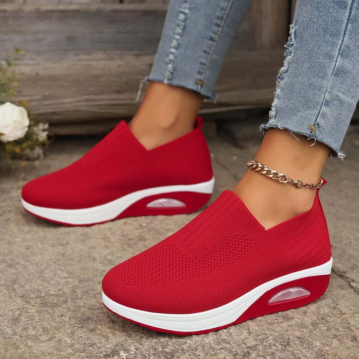 HexoComfy™ Orthopedic Mesh Sneakers for Women – Arch Support & Air Cushion for Foot Pain Relief