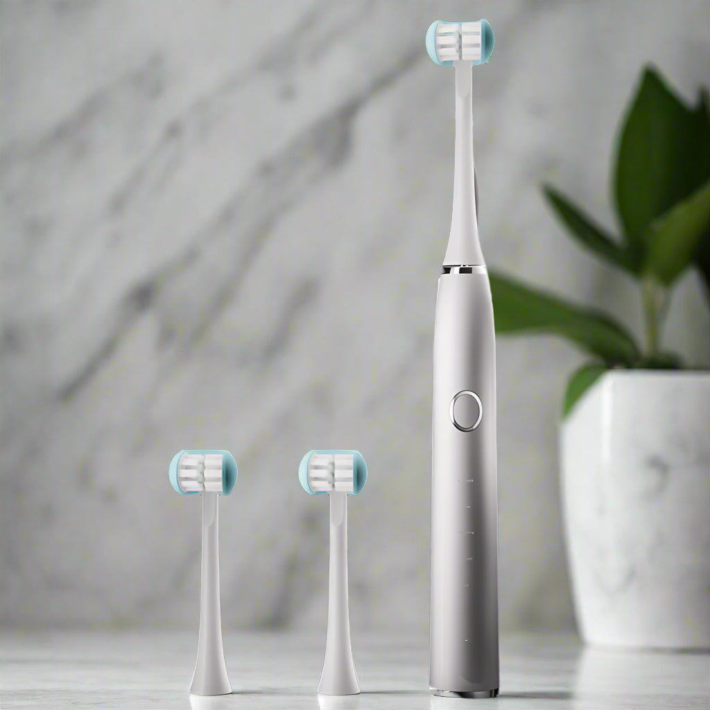 HexoBrush™ – Triple-Sided Sonic Toothbrush for Total Clean