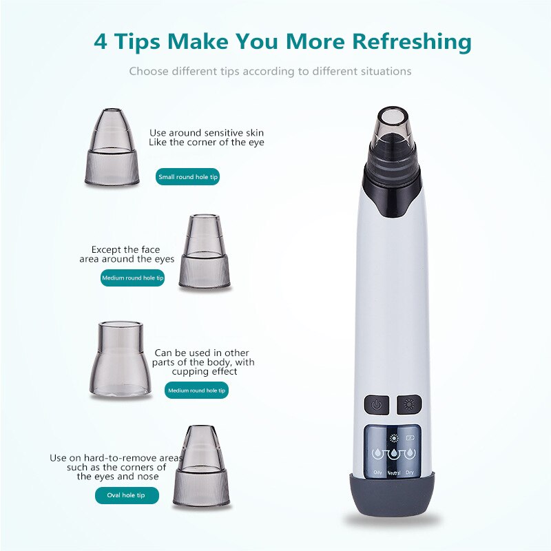 HexoSkin™ – Blackhead Remover with Heat &amp; Adjustable Suction