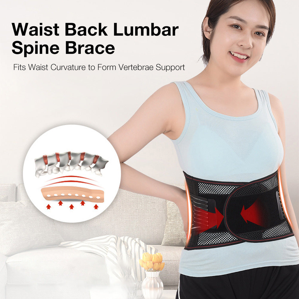 HexoSpine™ – Lumbar Support Belt with Breathable Mesh &amp; Double Stabilization