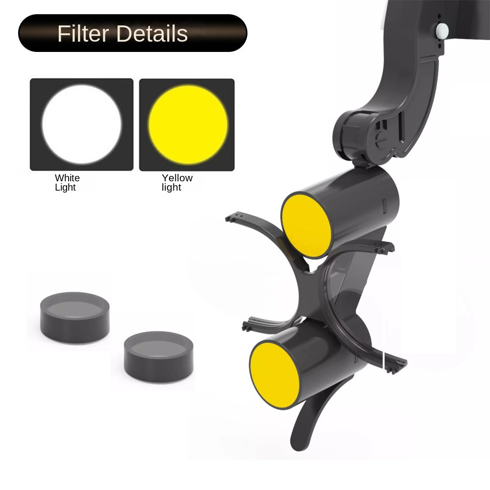 HexoLoupe™ Head-Mounted Dental Loupes with LED Headlight