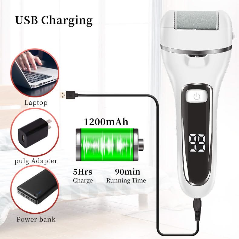 HexoSmooth™ Electric Foot Grinder & 10-in-1 Pedicure Set for Dead Skin & Callus Removal