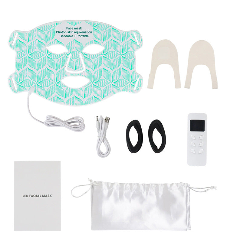 HexoGlow™ LED Silicone Face Mask – 8-Color Photon Therapy