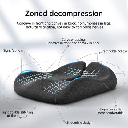 HexoSeat™ Memory Foam Coccyx Cushion for Tailbone & Sciatica Relief