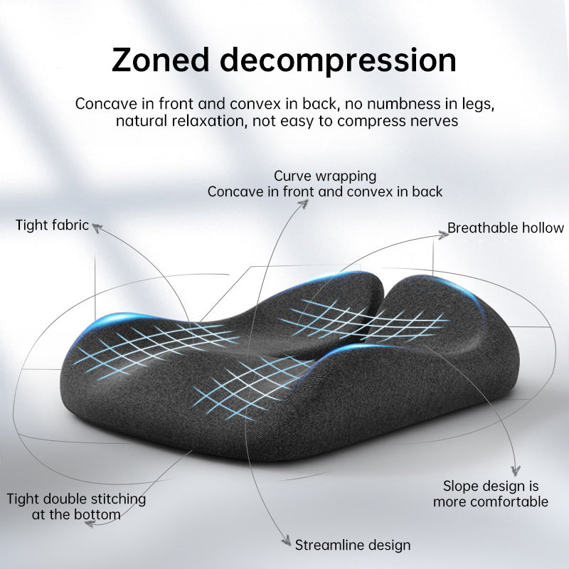 HexoSeat™ Memory Foam Coccyx Cushion for Tailbone &amp; Sciatica Relief