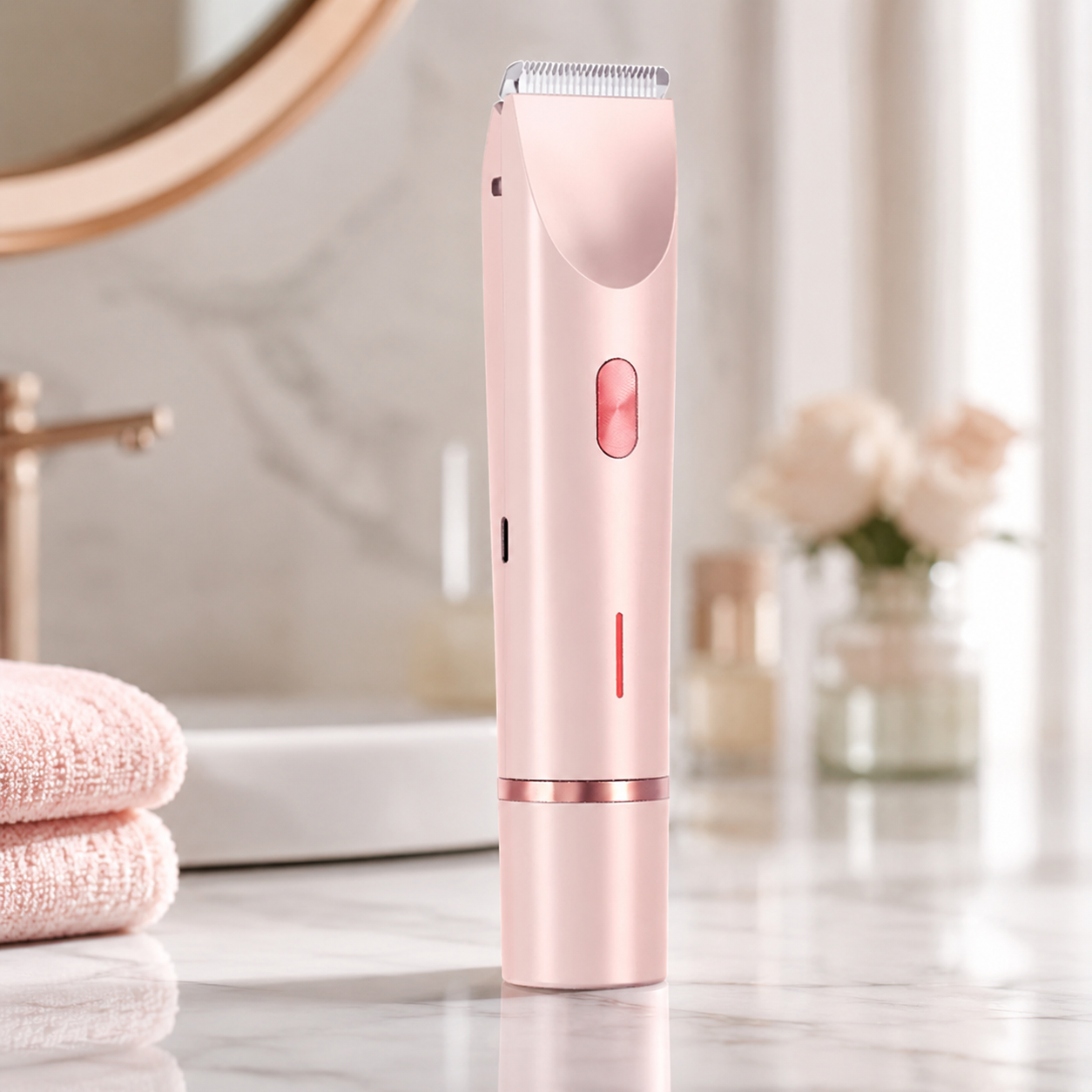 HexoSmooth™ Women's Electric Shaver – Dual-Head Hair Removal for Face & Body, IPX7 Waterproof