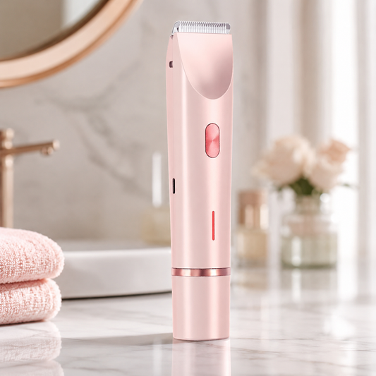 HexoSmooth™ Women's Electric Shaver – Dual-Head Hair Removal for Face & Body, IPX7 Waterproof