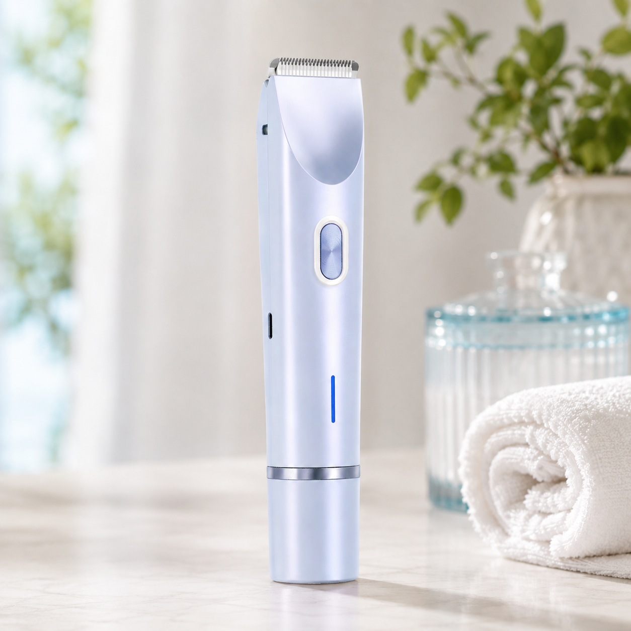 HexoSmooth™ Women's Electric Shaver – Dual-Head Hair Removal for Face & Body, IPX7 Waterproof