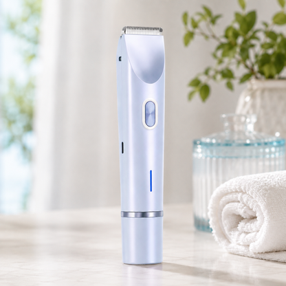 HexoSmooth™ Women's Electric Shaver – Dual-Head Hair Removal for Face & Body, IPX7 Waterproof