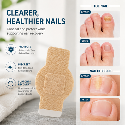HexoNail™ Fungal Nail Repair Patches – Hydrogel Toenail & Fingernail Treatment (21-Pack)