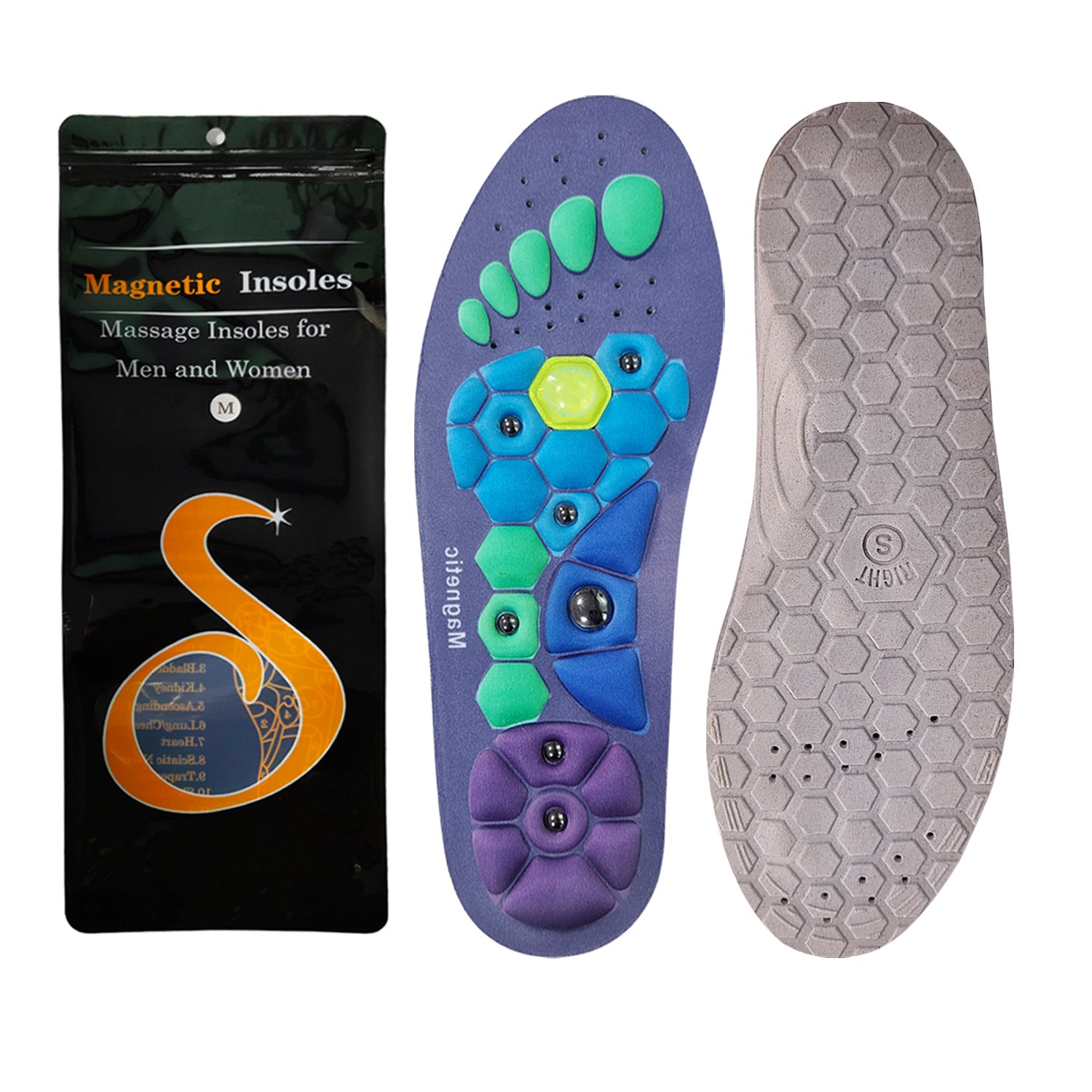 HexoStep™ – Magnetic Acupressure Insoles for Foot Massage, Fatigue Relief &amp; Circulation
