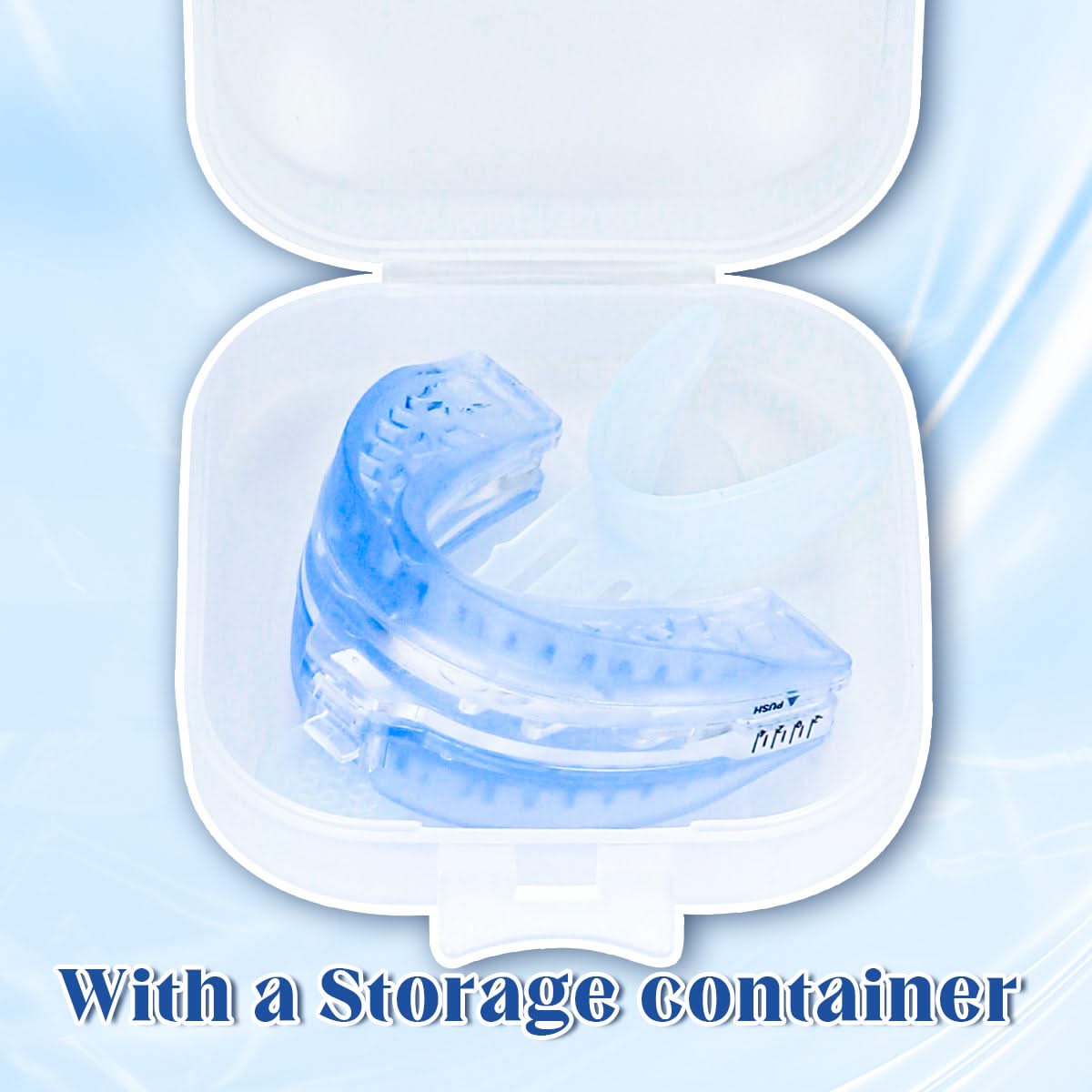 HexoBite™ – Blue Silicone Night Guard for Adults with Snoring & Bruxism Relief