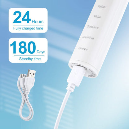 HexoTeeth™ Smart Sonic Electric Toothbrush