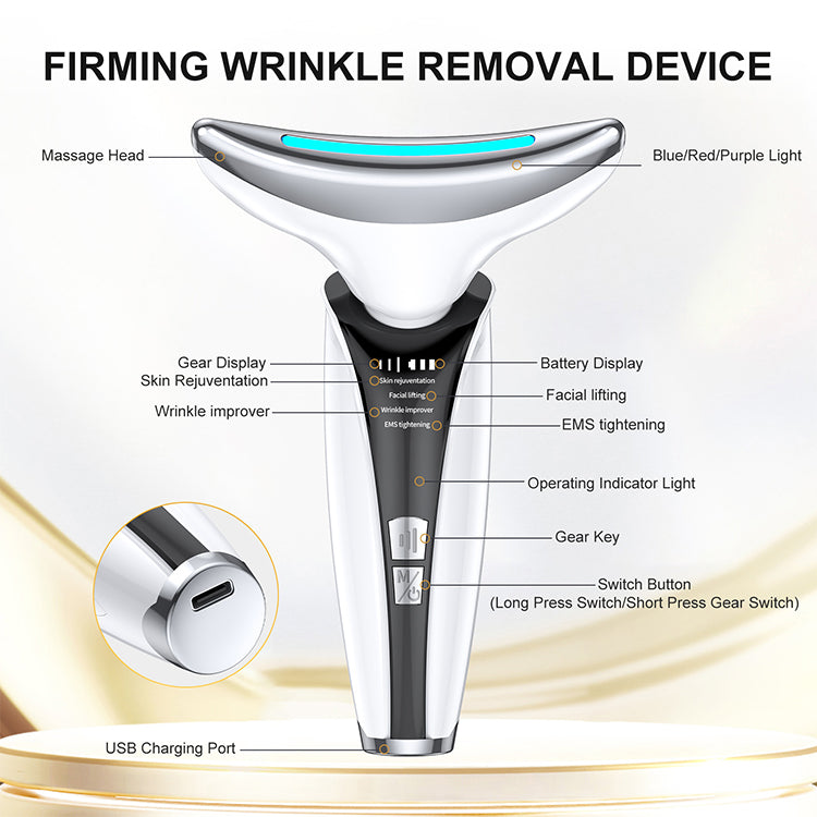 HexoNeck™ – LED Neck &amp; Face Lifting Massager for Wrinkles, Firmness &amp; Rejuvenation