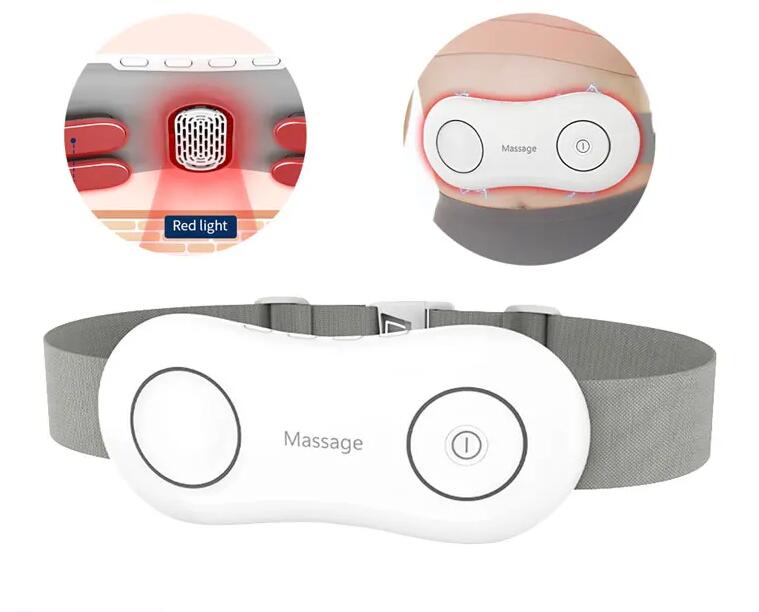 HexoRelief™ EMS Waist & Abdominal Massager with Red Light and Moxibustion Heat