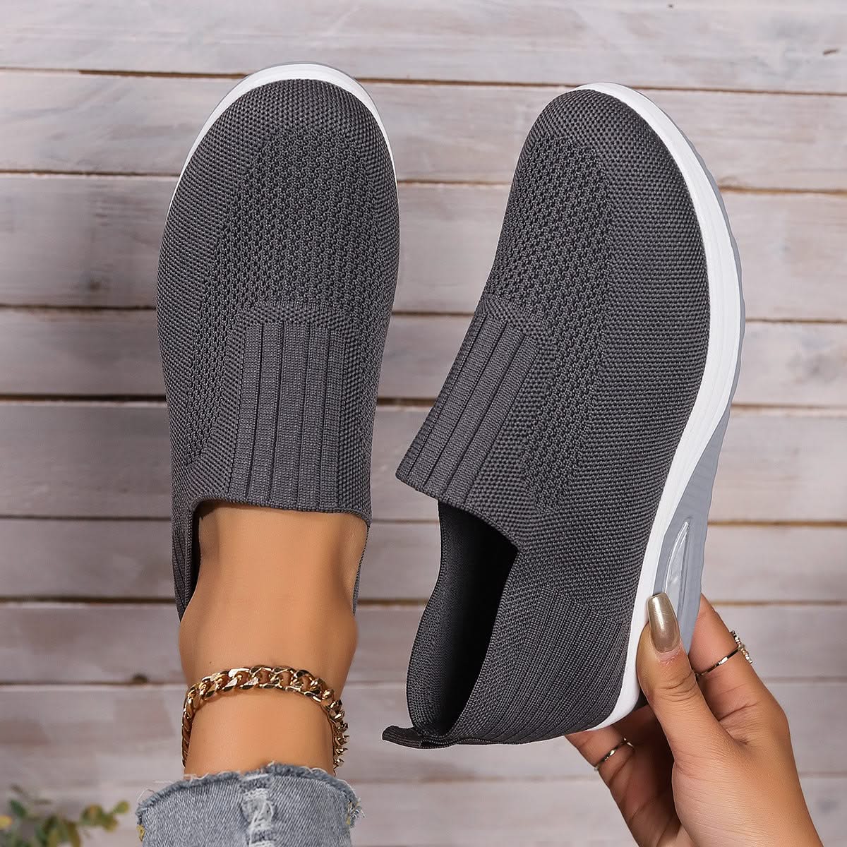 HexoComfy™ Orthopedic Mesh Sneakers for Women – Arch Support & Air Cushion for Foot Pain Relief