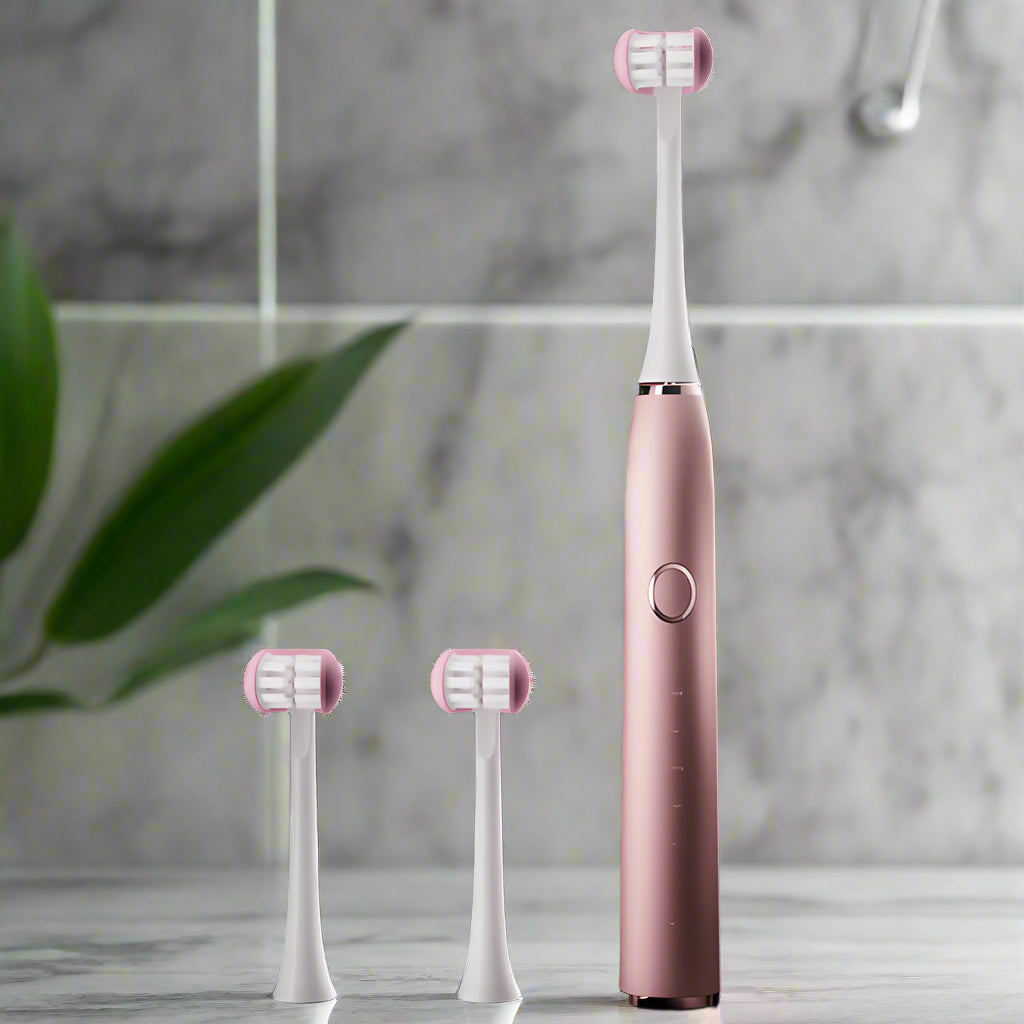 HexoBrush™ – Triple-Sided Sonic Toothbrush for Total Clean