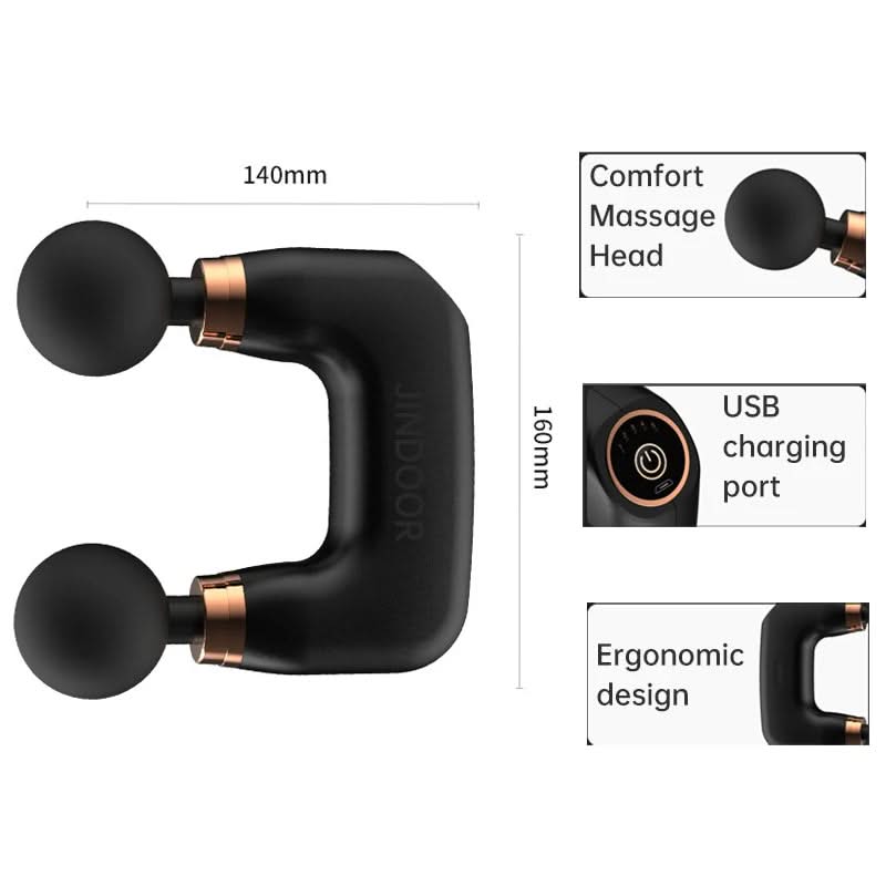 HexoPulse™ – Double-Headed Percussion Massage Gun