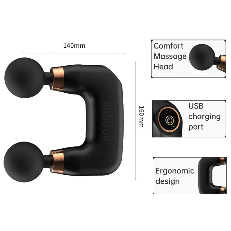 HexoPulse™ – Double-Headed Percussion Massage Gun