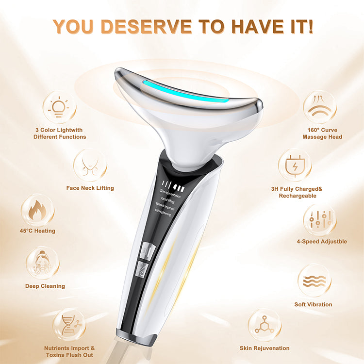 HexoNeck™ – LED Neck &amp; Face Lifting Massager for Wrinkles, Firmness &amp; Rejuvenation
