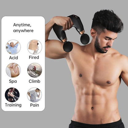 HexoPulse™ – Double-Headed Percussion Massage Gun