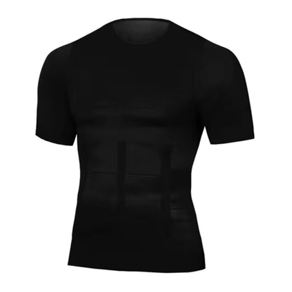 FitSculpt™ Men's Tee for Sleek Silhouette and Posture Support 0