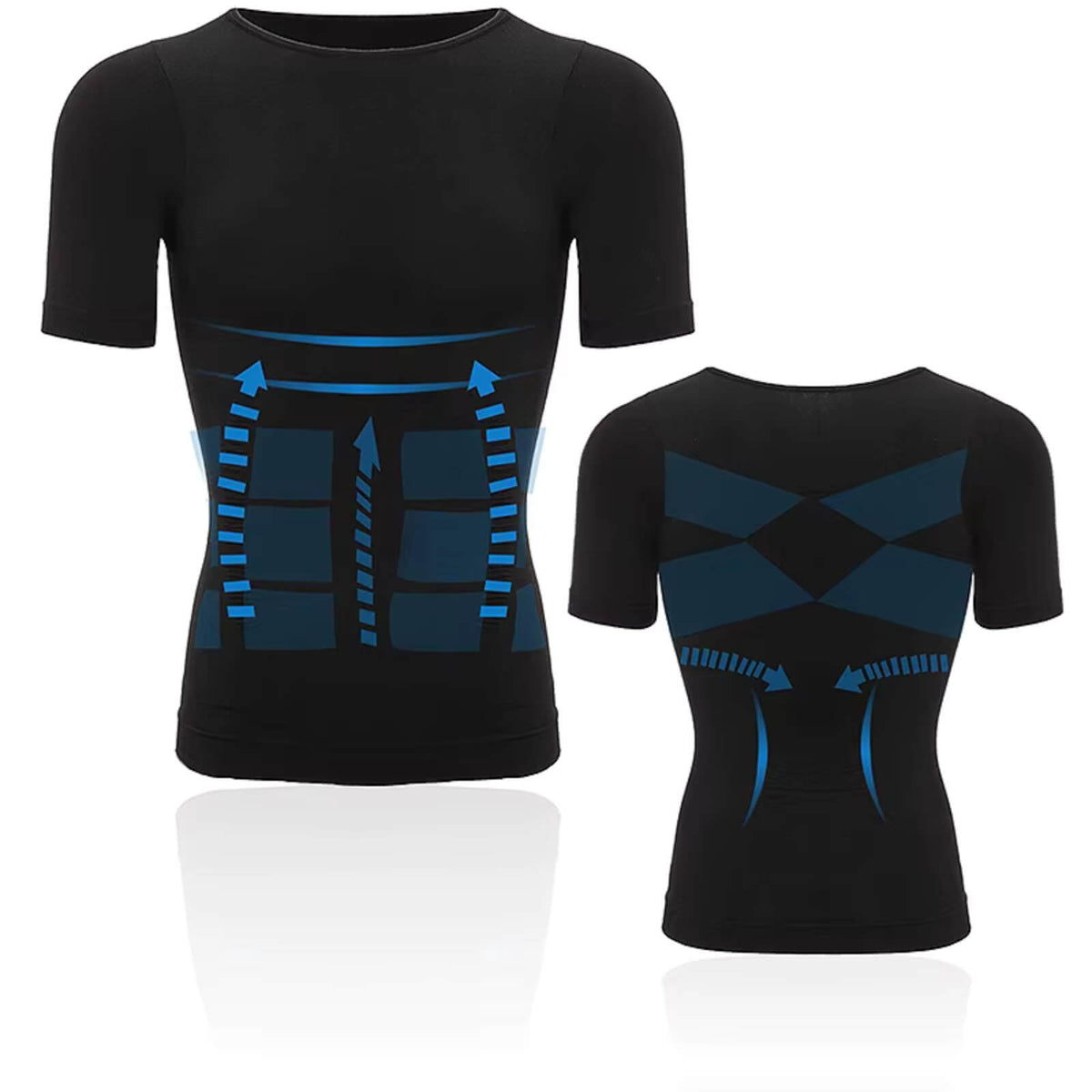 FitSculpt™ Men's Tee for Sleek Silhouette and Posture Support 2