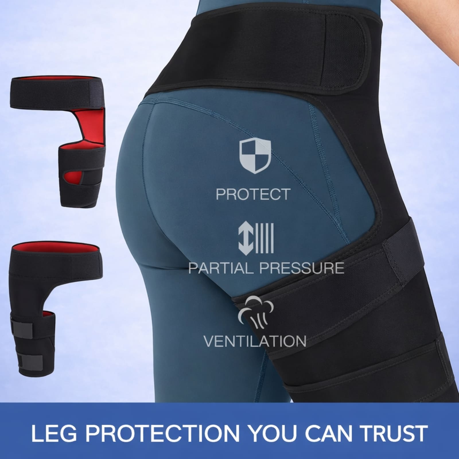 FlexiGuard™ Hip Compression Brace for Targeted Support and Comfort 1