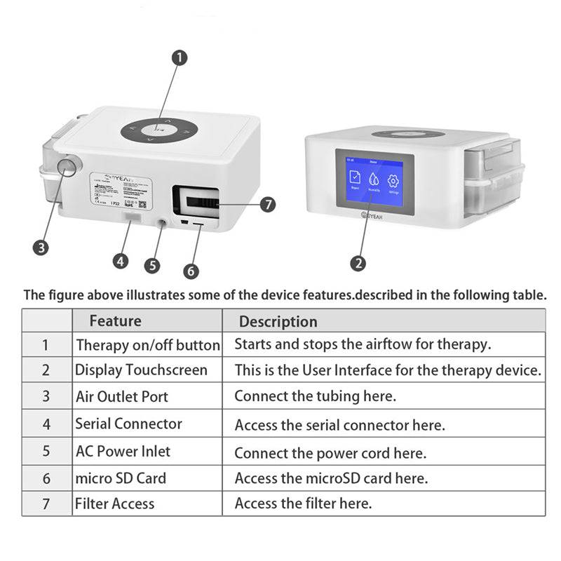 HexoBreathe™ Auto CPAP Machine for Sleep Apnea Travel Use 7