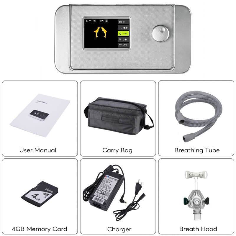 HexoSleep™ APAP Machine for Sleep Apnea Therapy with Intelligent Humidifier & Nasal Mask 2