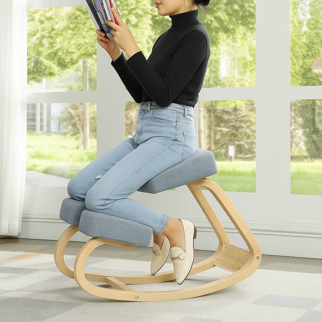 KneelWell™ Ergonomic Kneeling Chair for Natural Spine Support and Comfort 0