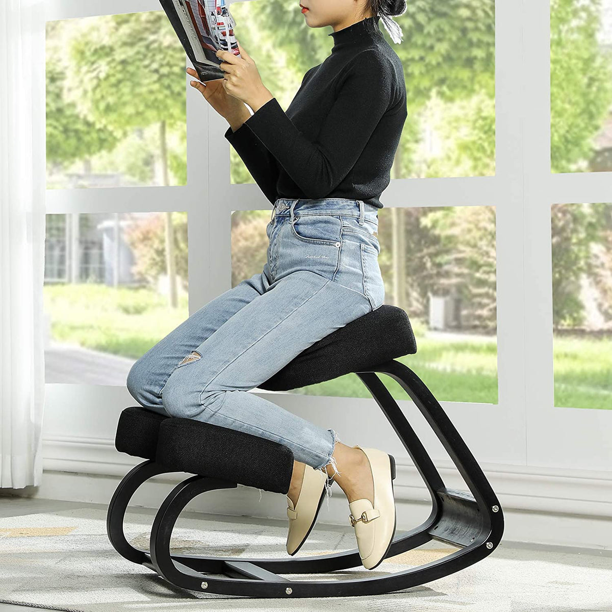 KneelWell™ Ergonomic Kneeling Chair for Natural Spine Support and Comfort 5